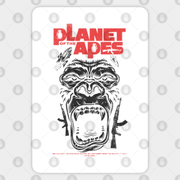 Planet of the Apes Sticker by Cartooned Factory